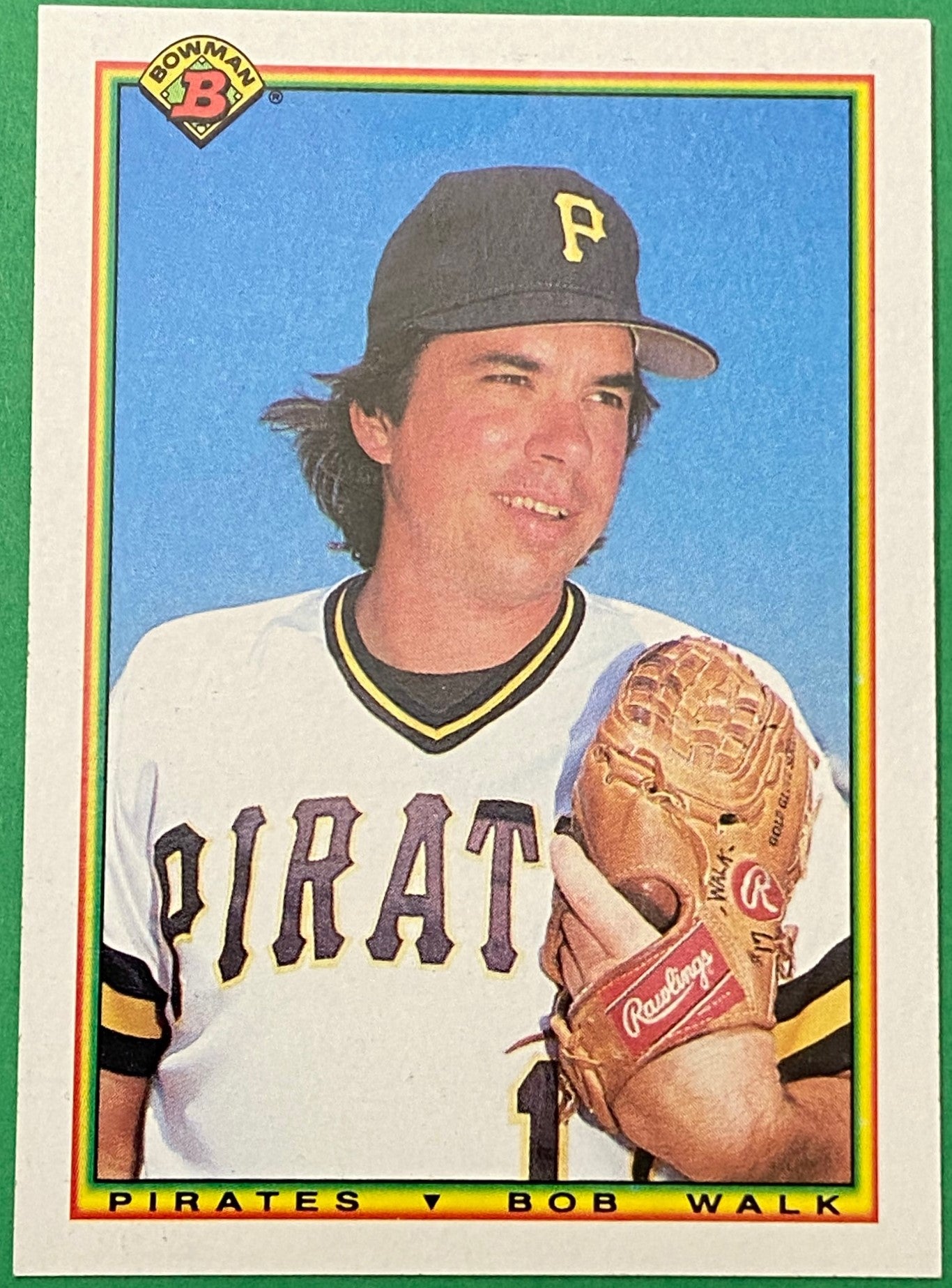 Bob Walk 1990 MLB #163 Pittsburgh Pirates by Bowman (Topps)