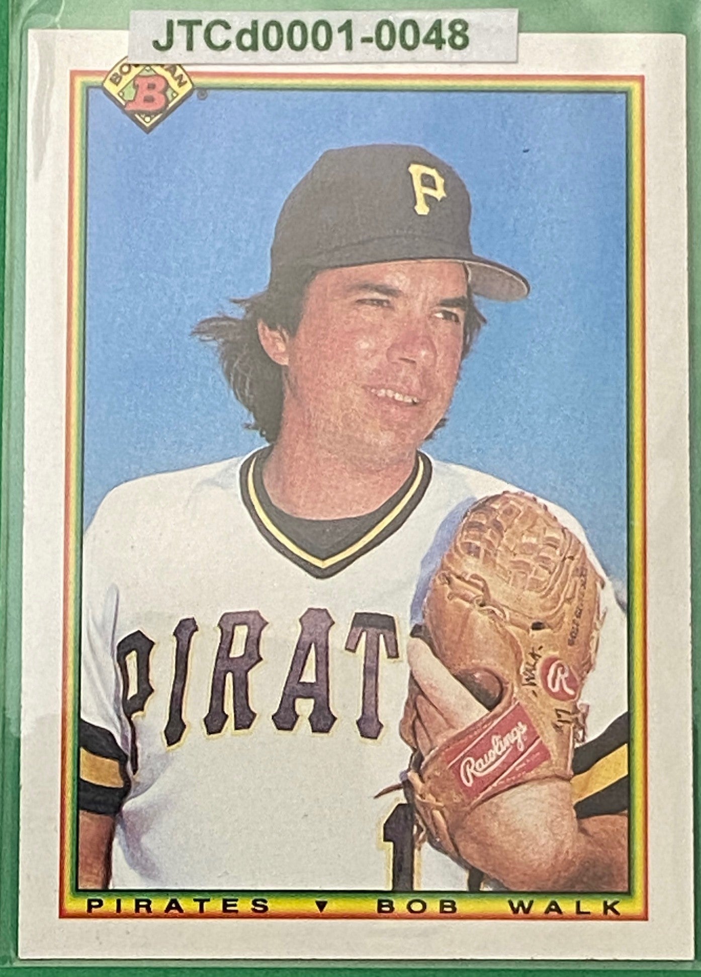 Bob Walk 1990 MLB #163 Pittsburgh Pirates by Bowman (Topps)