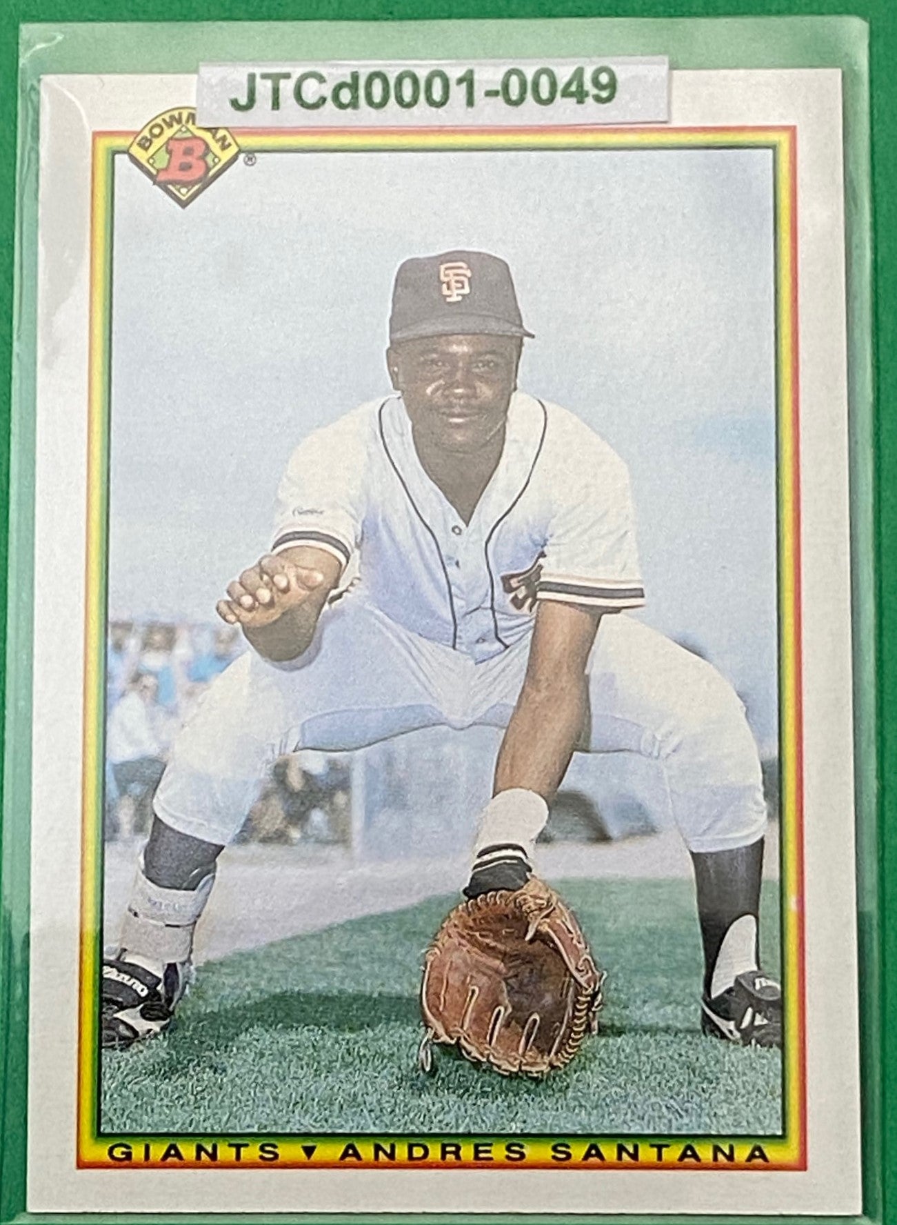 Andres Santana 1990 MLB #230 San Francisco Giants by Bowman (Topps)