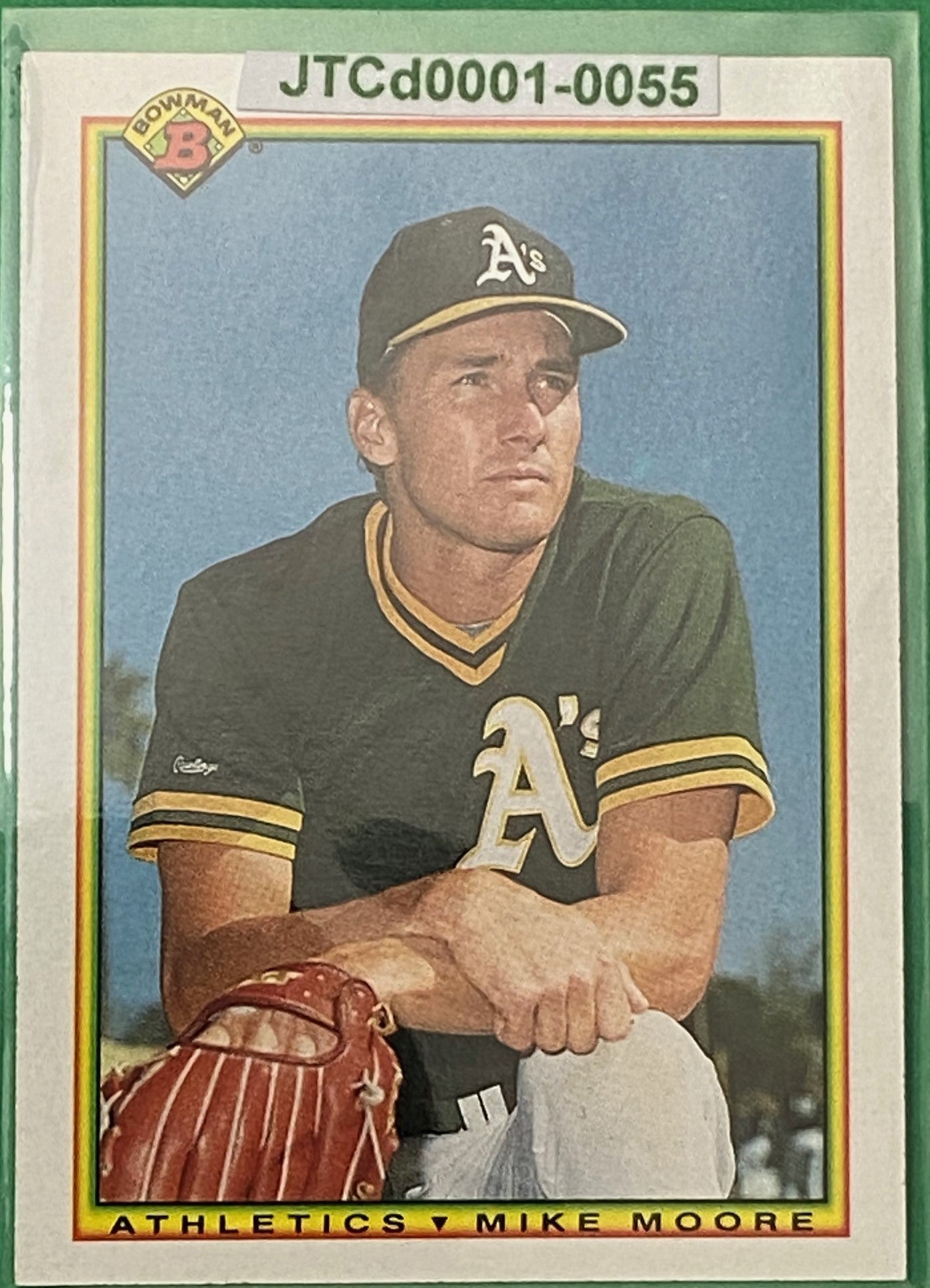 Mike Moore 1990 MLB #445 Oakland Athletics by Bowman (Topps)