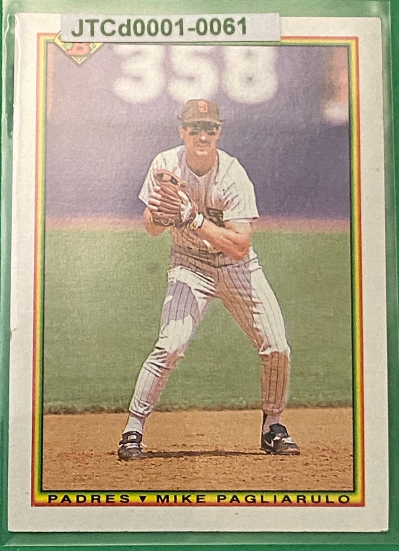 Mike Pagliarulo 1990 MLB #219 San Diego Padres by Bowman (Topps)