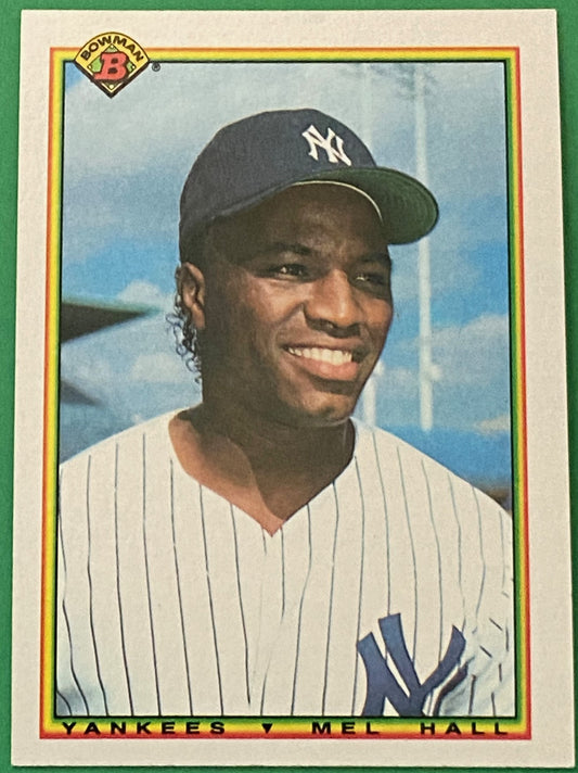 Mel Hall 1990 MLB #344 New York Yankees by Bowman (Topps)