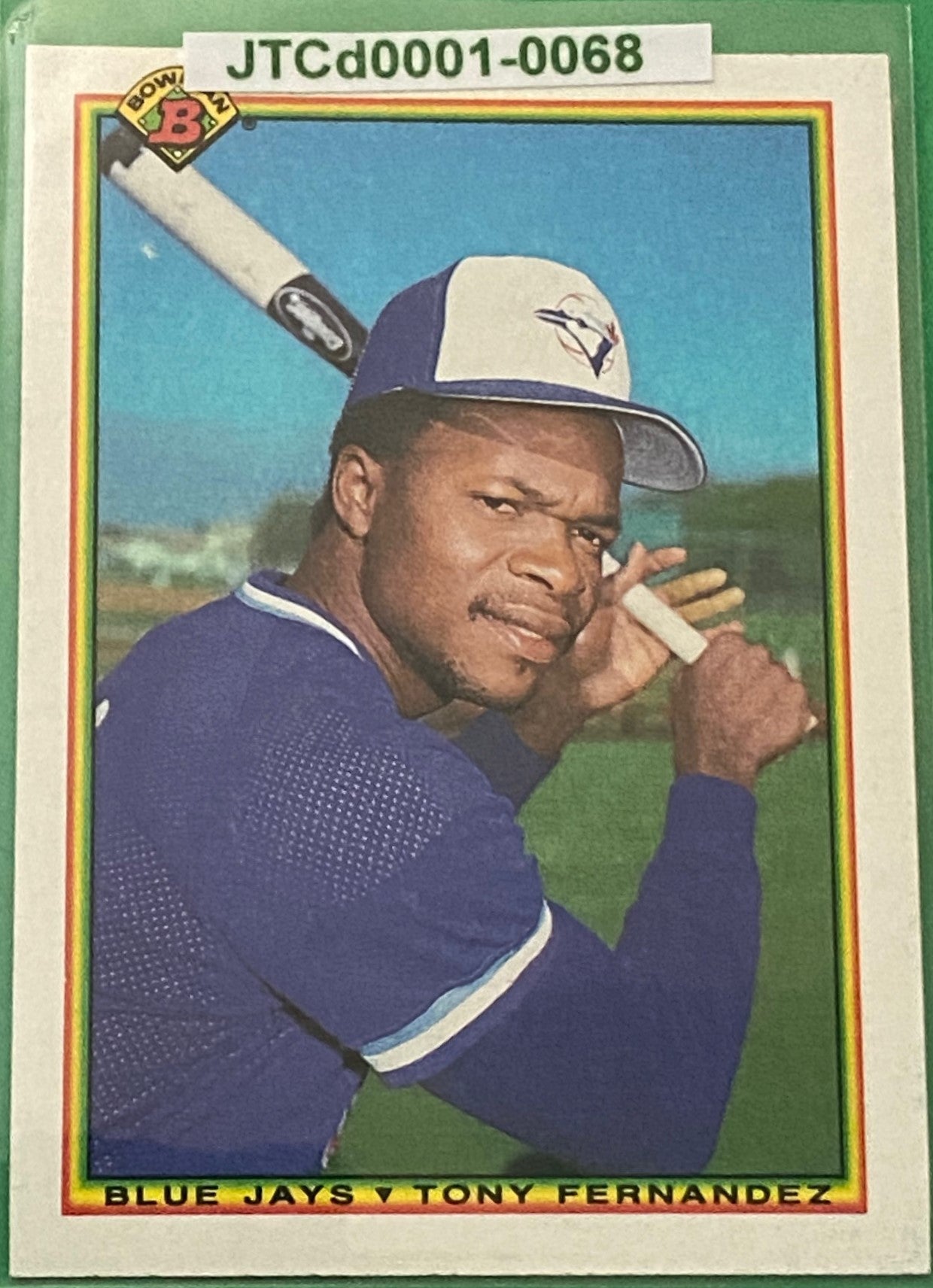 Tony Fernandez 1990 MLB #524 Toronto Blue Jays by Bowman (Topps)