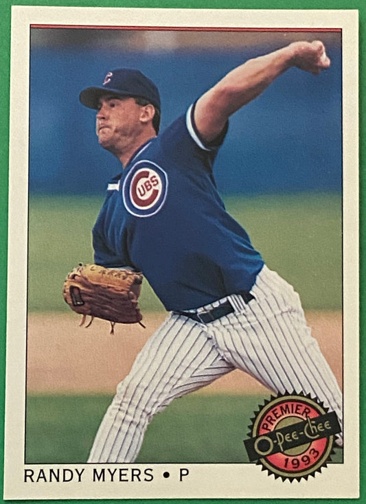 Randy Myers 1993 MLB #33 Chicago Cubs by O-Pee-Chee Premier