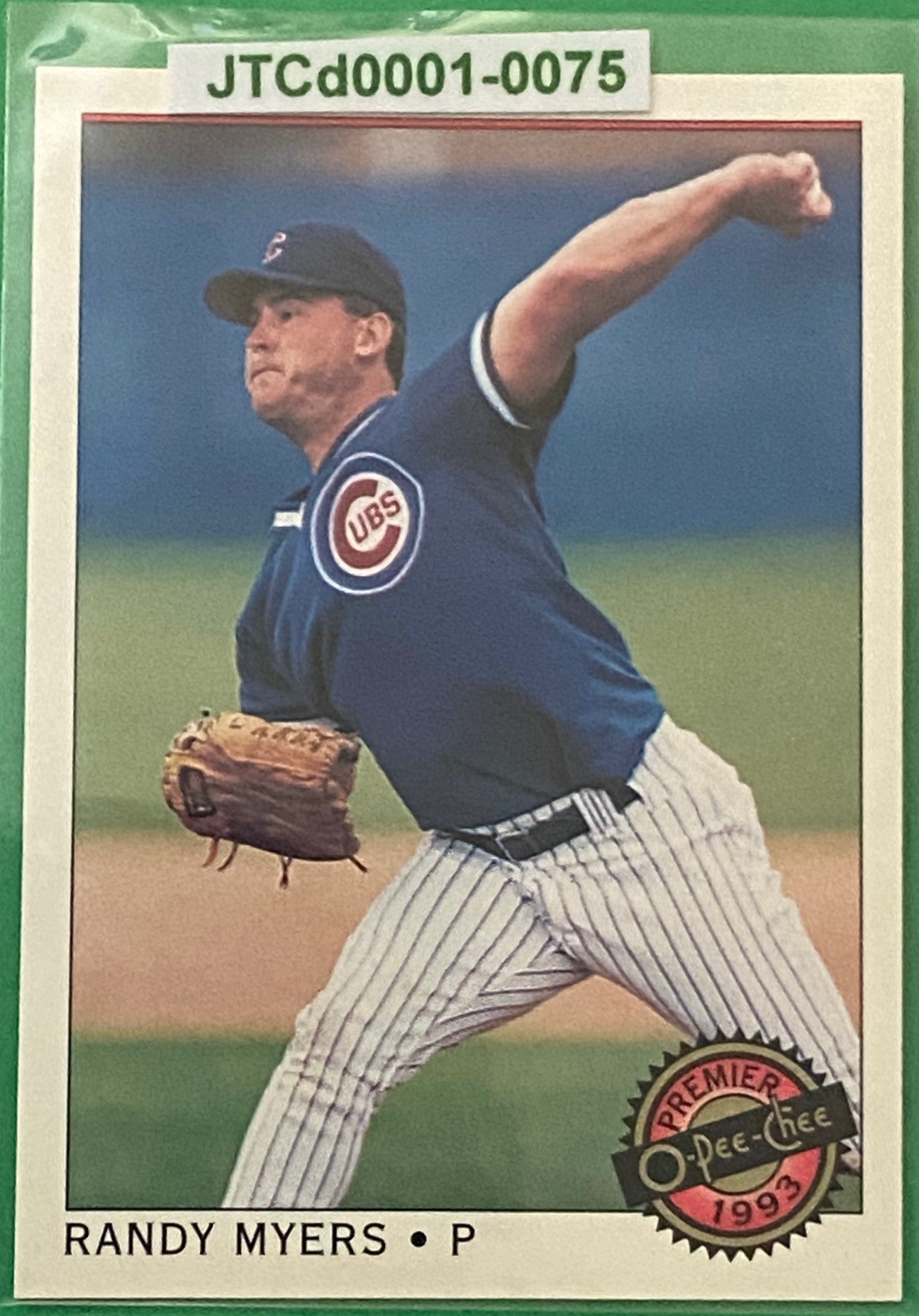 Randy Myers 1993 MLB #33 Chicago Cubs by O-Pee-Chee Premier