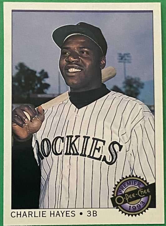 Charlie Hayes 1993 MLB #66 Colorado Rockies by O-Pee-Chee Premier