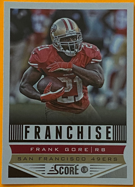 Frank Gore 2013 NFL #294 San Francisco 49ers by Score