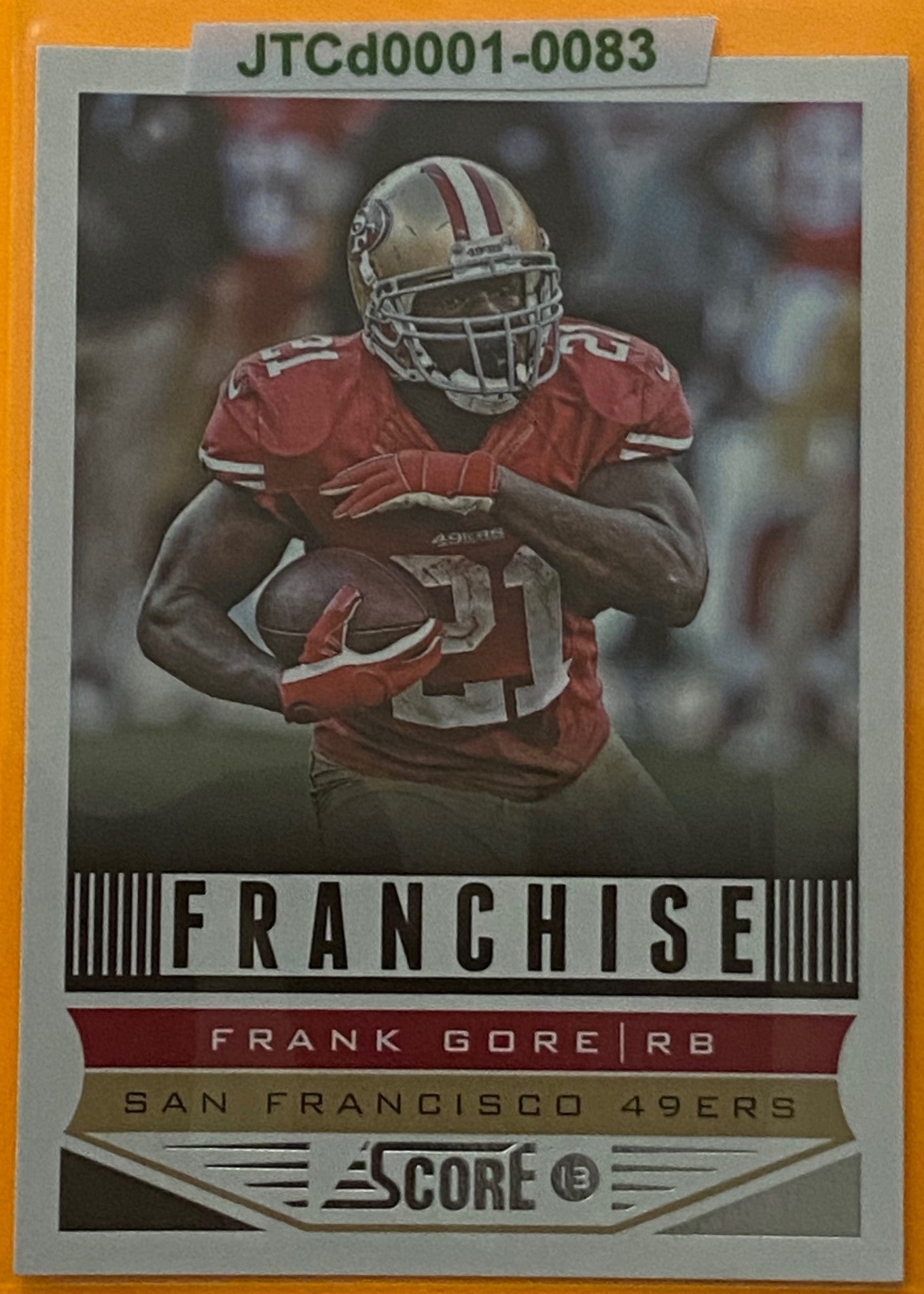 Frank Gore 2013 NFL #294 San Francisco 49ers by Score