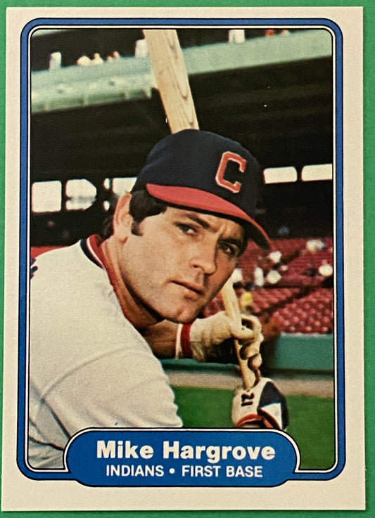 Mike Hargrove 1982 MLB #368 Cleveland Indians by Fleer