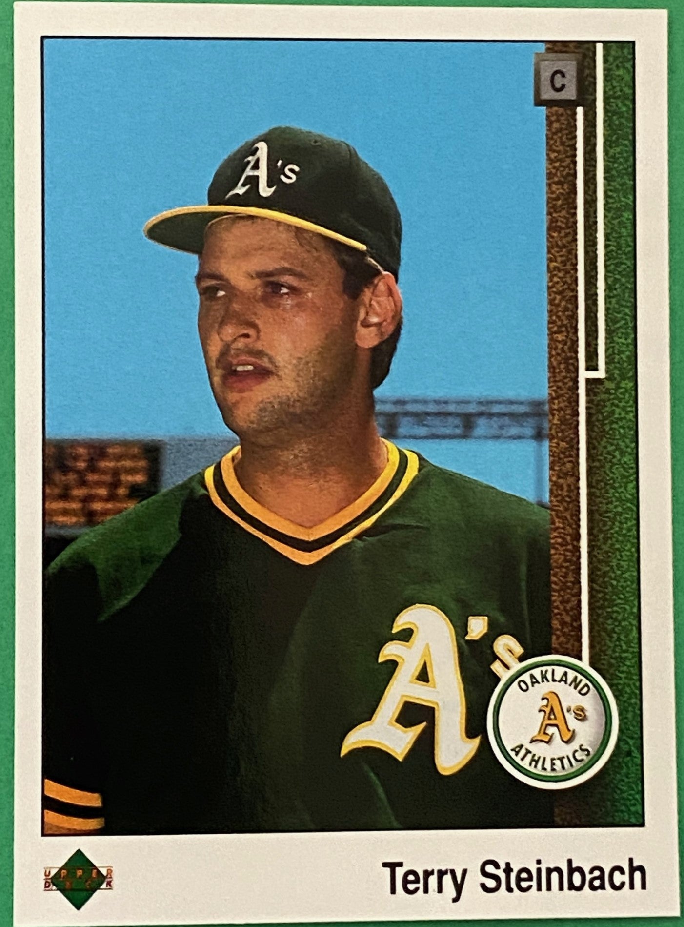 Terry Steinbach 1989 MLB #256 Oakland Athletics by Upper Deck