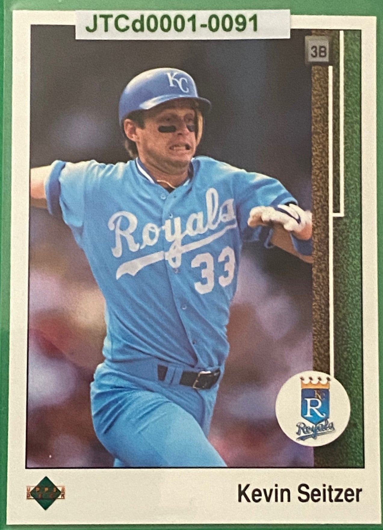 Kevin Seitzer 1989 MLB #510 Kansas City Royals by Upper Deck