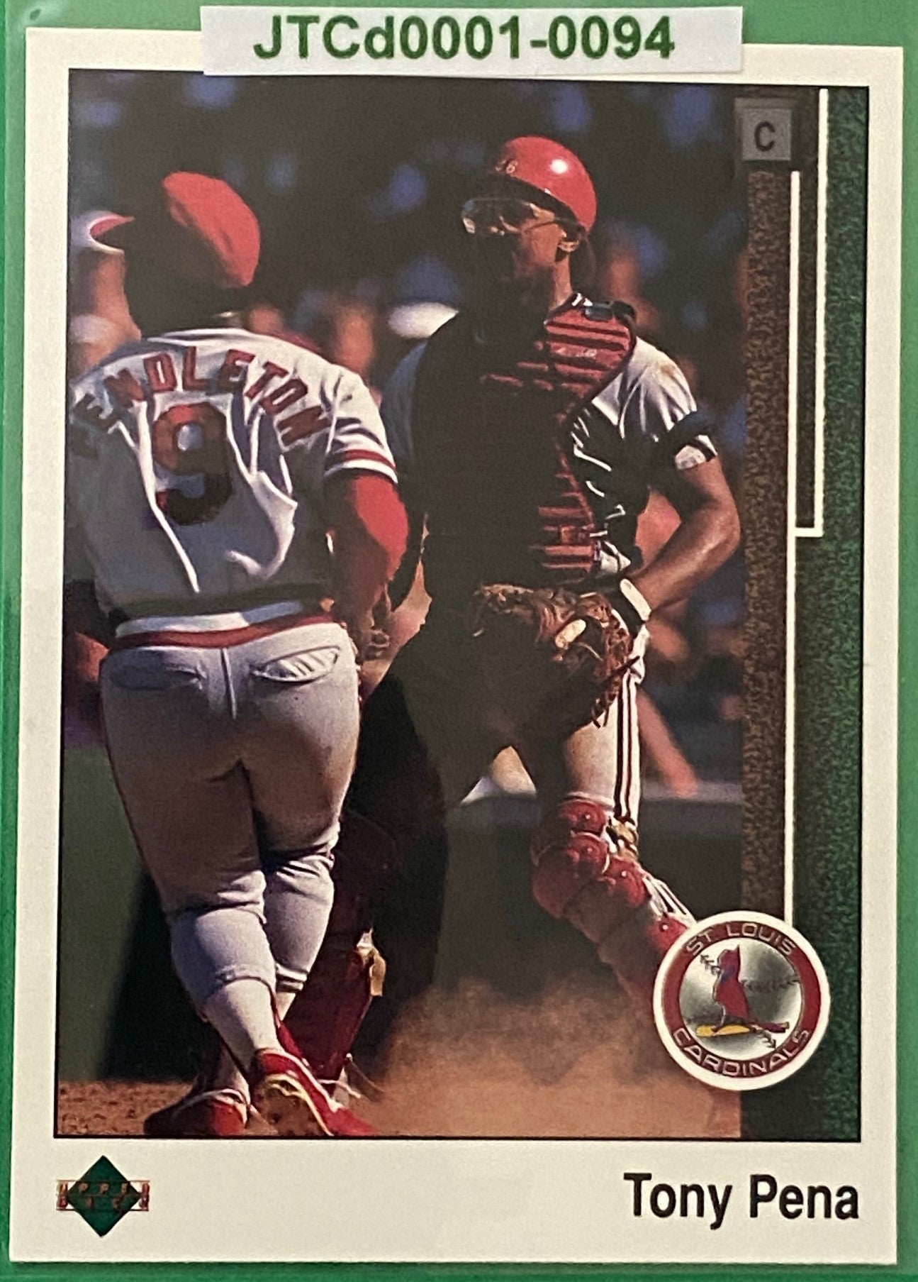 Tony Pena 1989 MLB #330 St. Louis Cardinals by Upper Deck