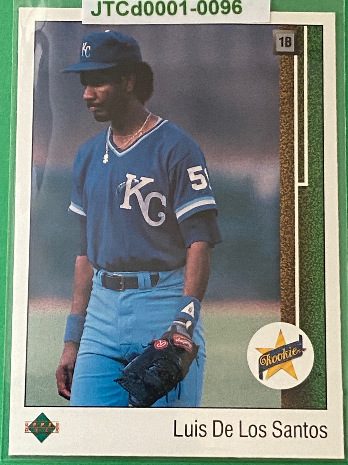 Luis de los Santos (RC) 1989 MLB #12 Kansas City Royals by Upper Deck