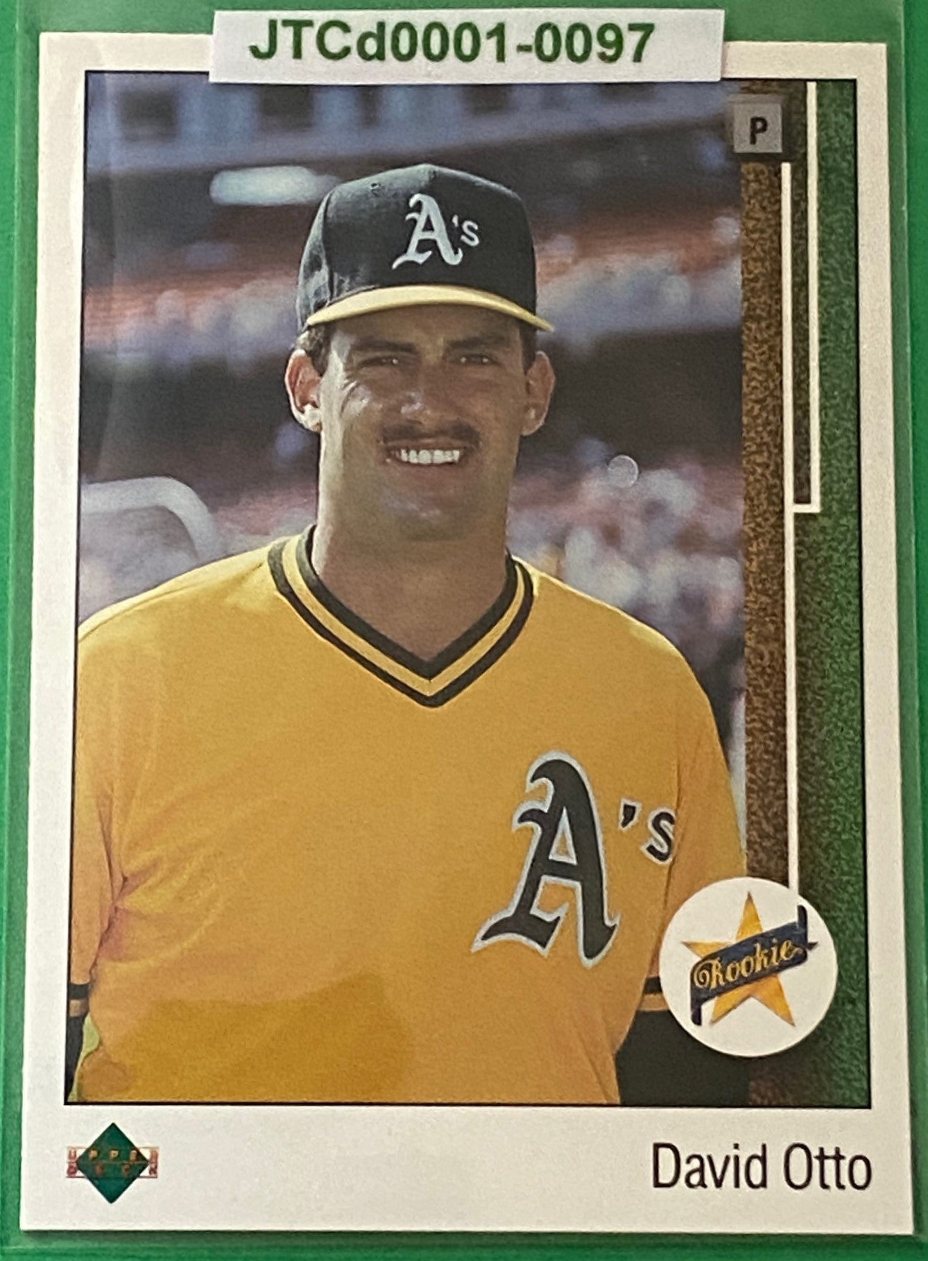 David Otto (RC) 1989 MLB #4 Oakland Athletics by Upper Deck