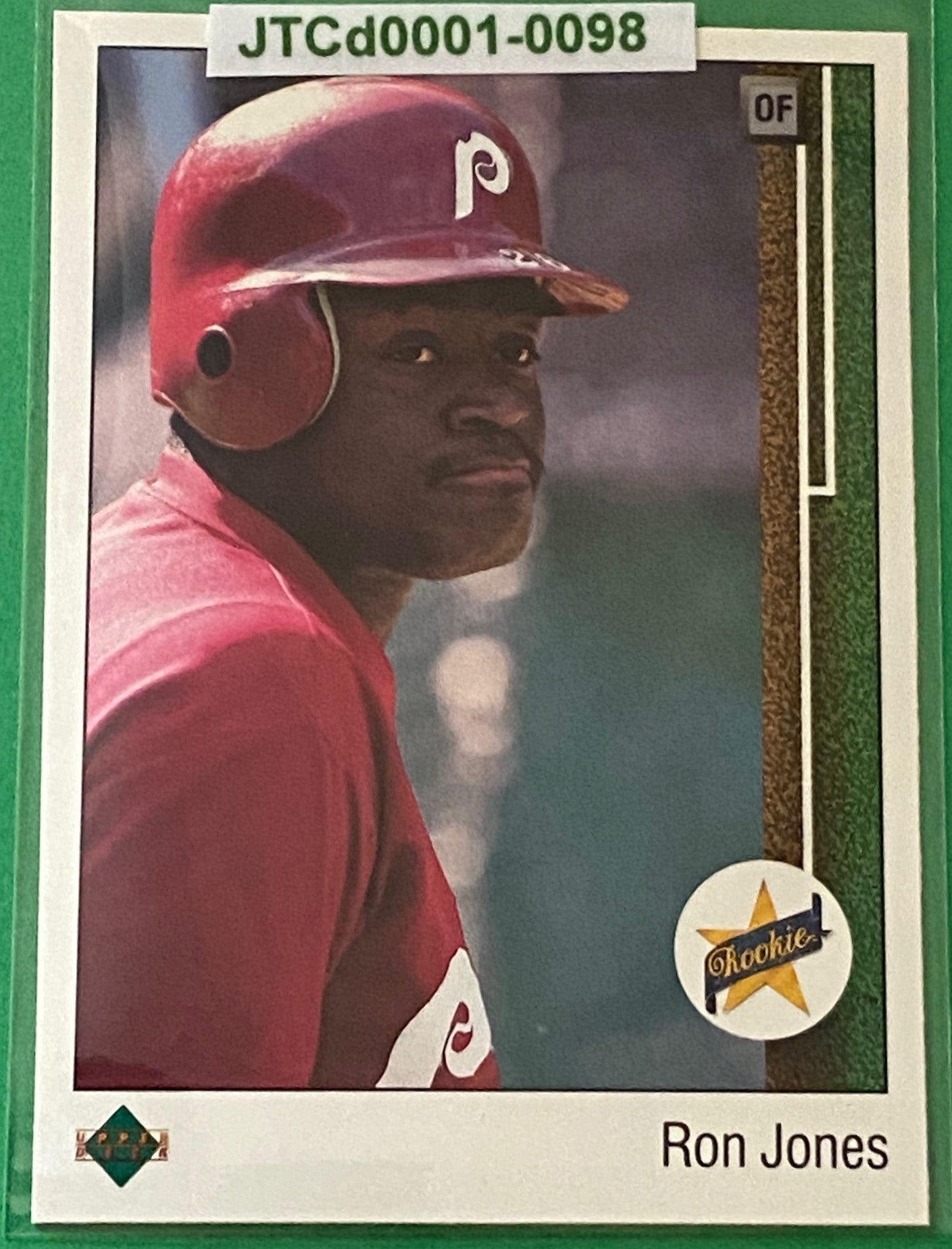 Ron Jones (RC)1989 MLB #11 Philadelphia Phillies by Upper Deck