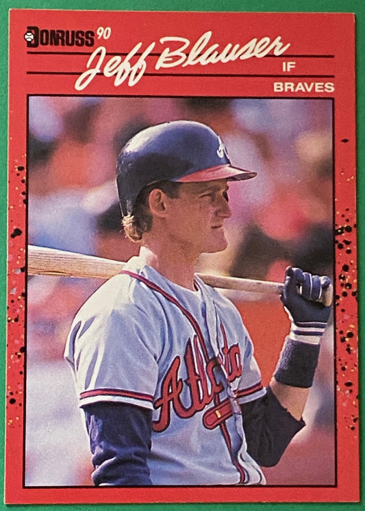 Jeff Blauser 1990 MLB #271 Atlanta Braves by Donruss