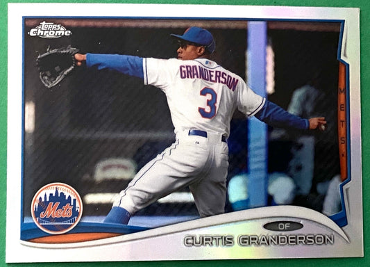 Curtis Granderson 2014 MLB Topps Chrome Refractor #9 New York Mets by Topps