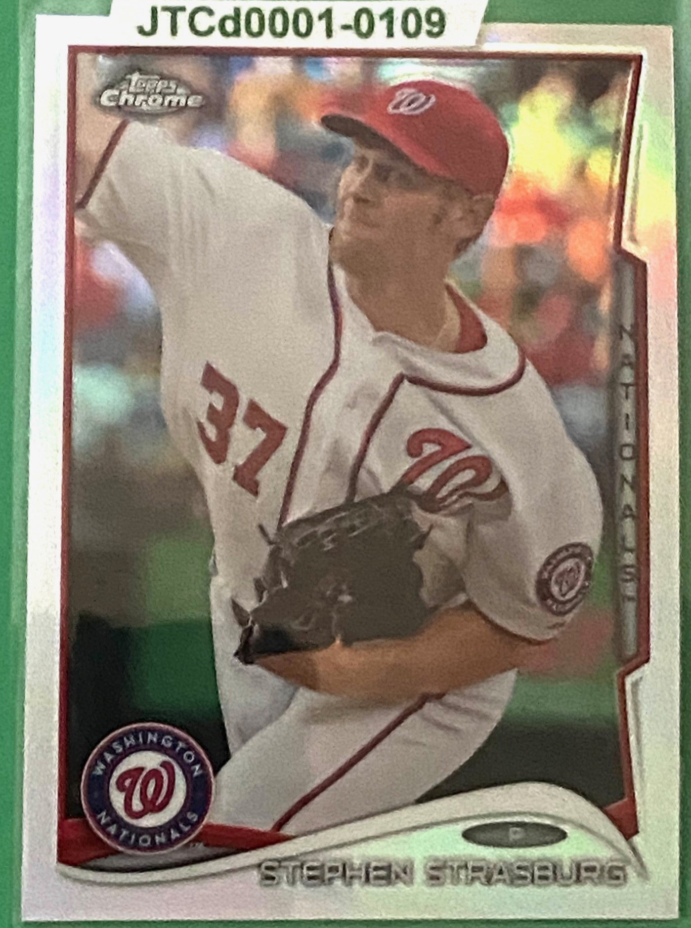 Stephen Strasburg 2014 MLB Topps Chrome Refractor #17 Washington Nationals by Topps