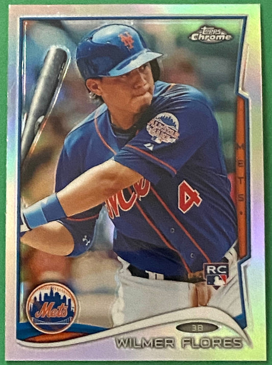 Wilmer Flores (RC) 2014 MLB Topps Chrome Refractor #67 New York Mets by Topps