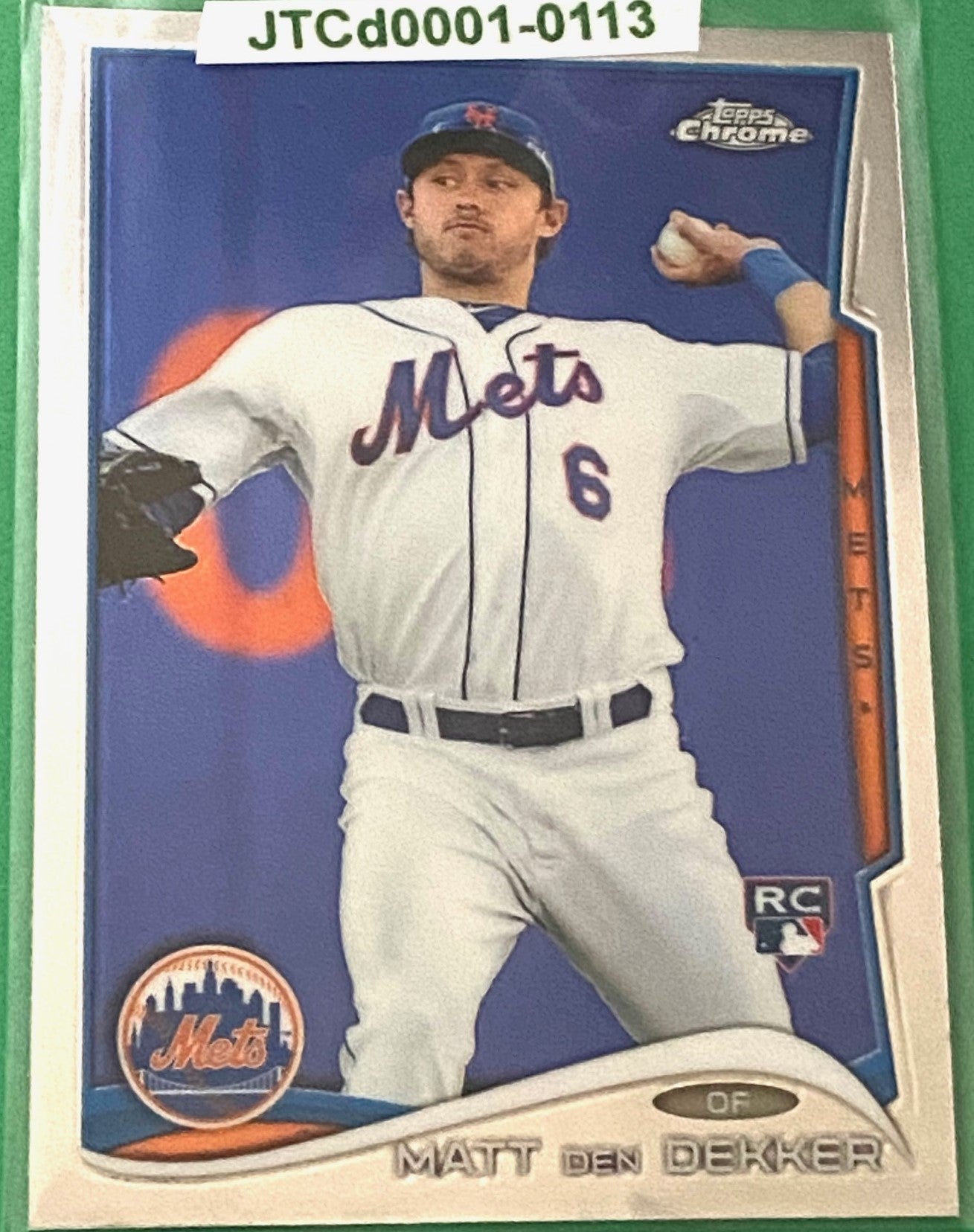 Matt den Dekker (RC) 2014 MLB Topps Chrome #92 New York Mets by Topps