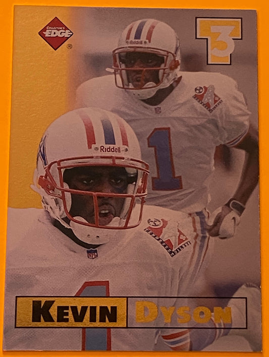 Kevin Dyson 1998 NFL #6 First Place Triple Threat Tennessee Oilers by Collector's Edge