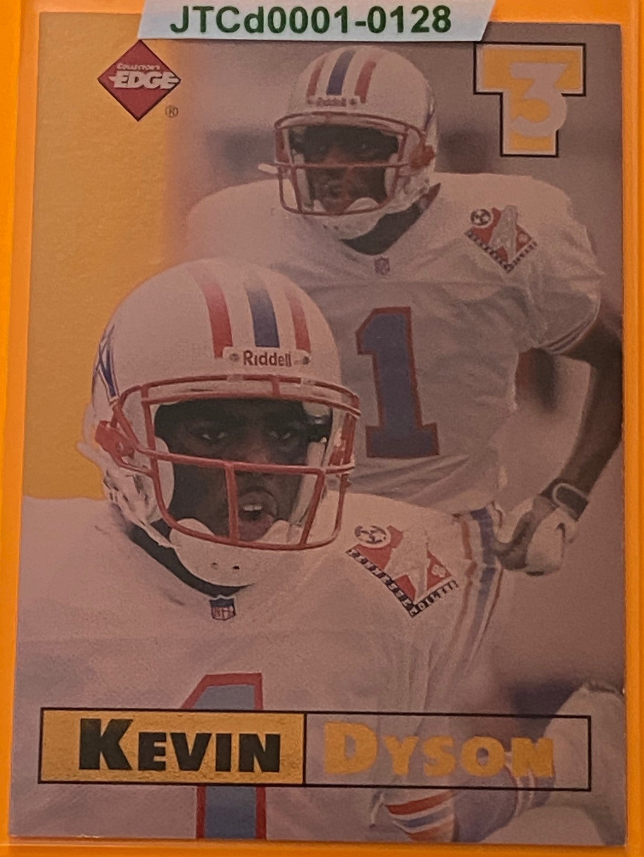 Kevin Dyson 1998 NFL #6 First Place Triple Threat Tennessee Oilers by Collector's Edge