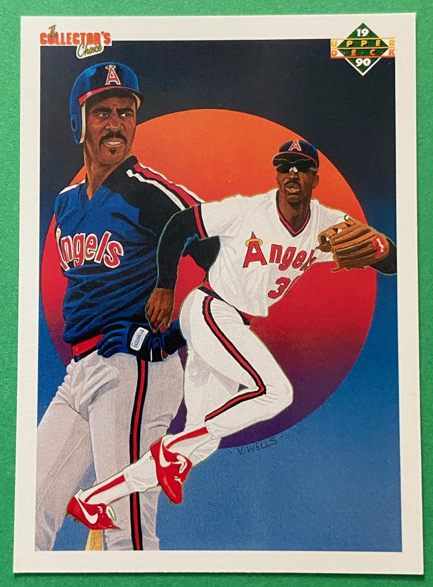 Devon White (CL) 1990 MLB #5 California Angels by Upper Deck