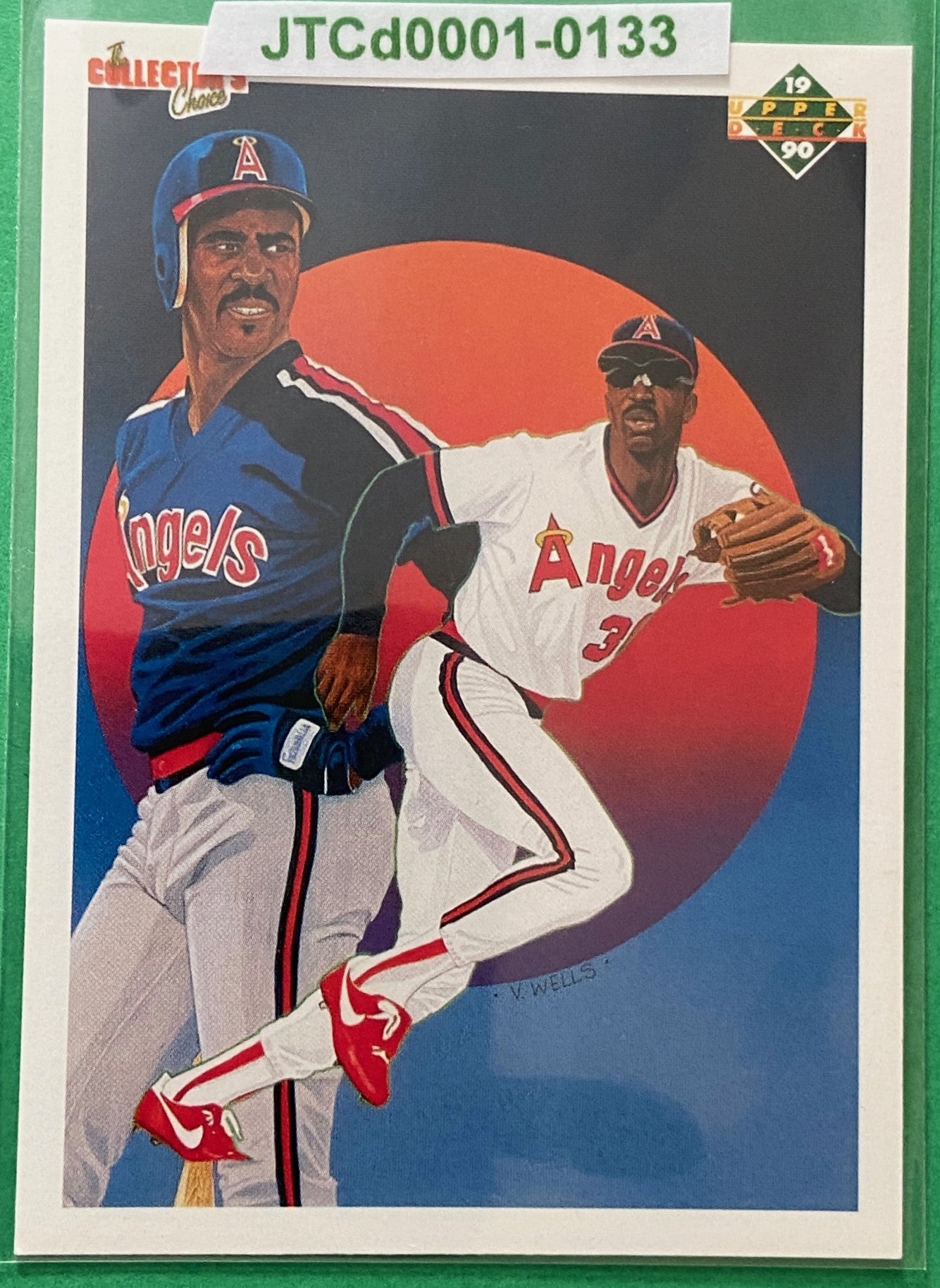 Devon White (CL) 1990 MLB #5 California Angels by Upper Deck