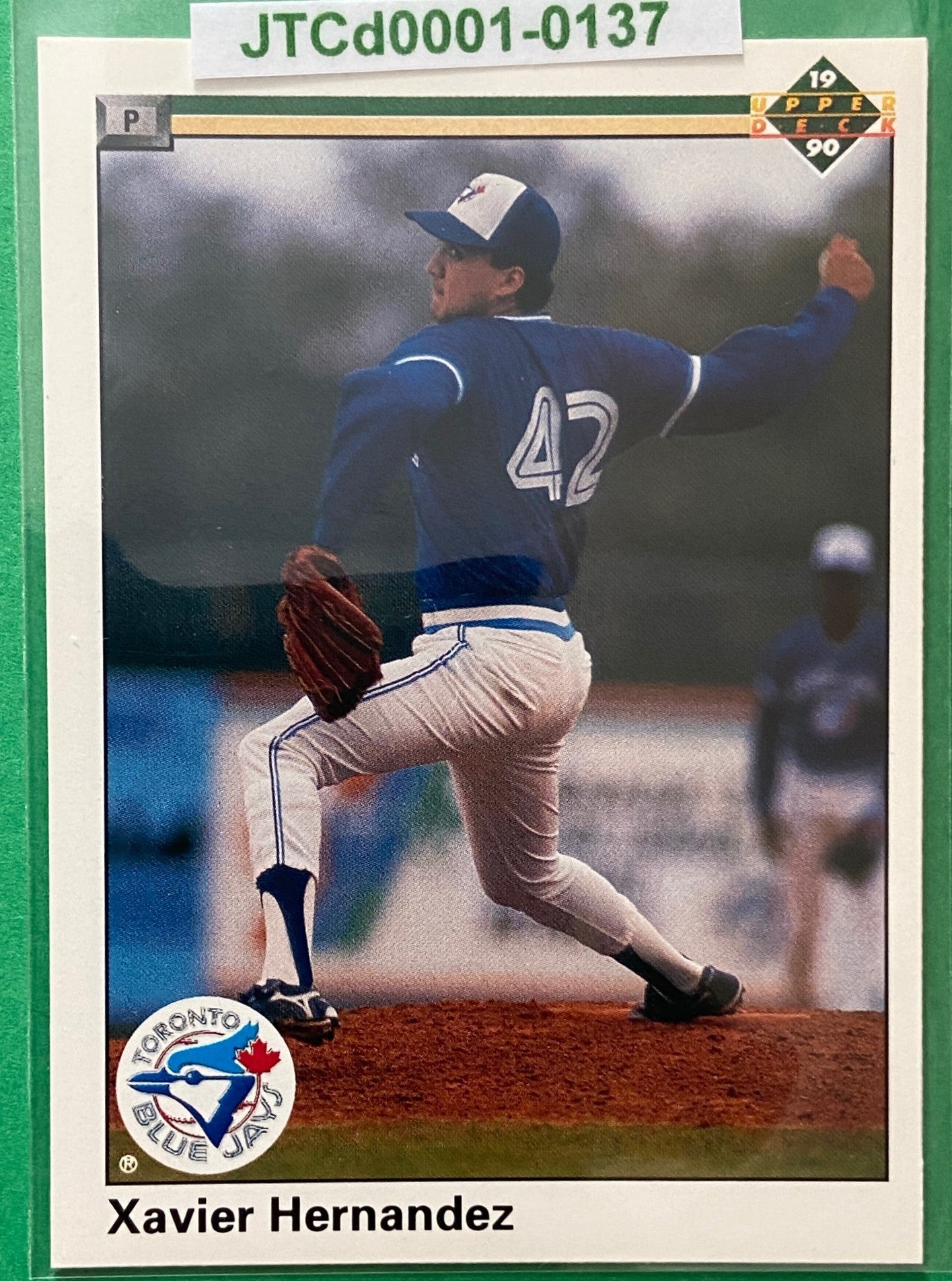 Xavier Hernandez (RC) 1990 MLB #26 Toronto Blue Jays by Upper Deck