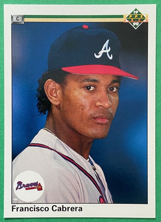 Francisco Cabrera 1990 MLB #64 Atlanta Braves by Upper Deck