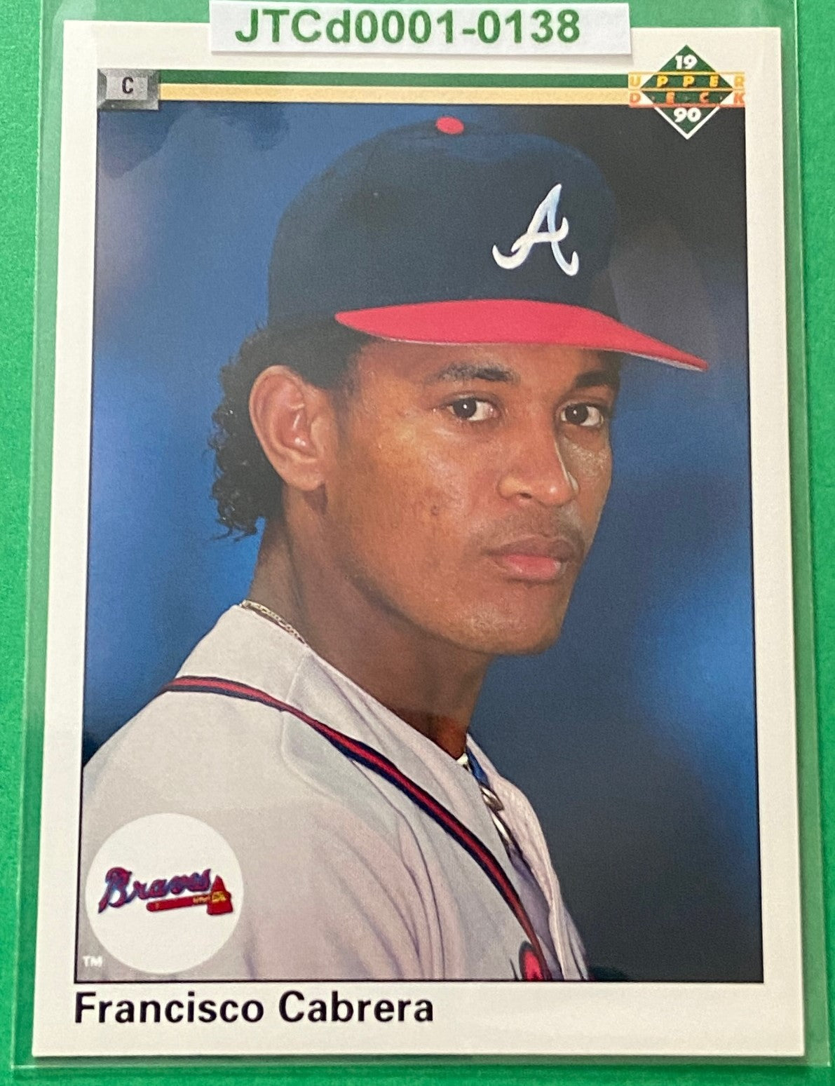 Francisco Cabrera 1990 MLB #64 Atlanta Braves by Upper Deck