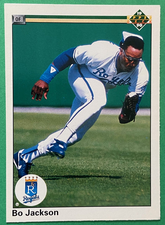 Bo Jackson 1990 MLB #105B Kansas City Royals by Upper Deck