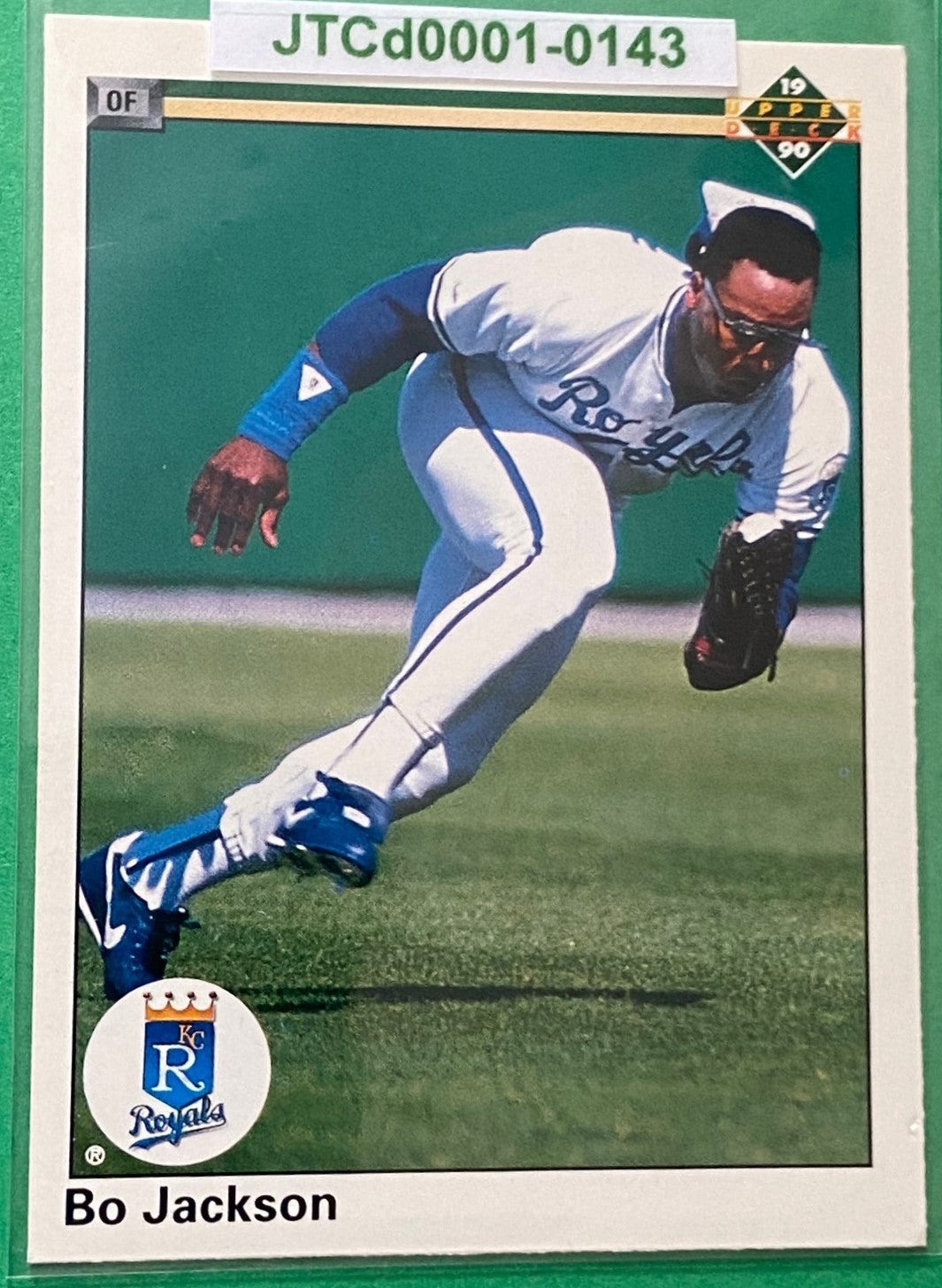 Bo Jackson 1990 MLB #105B Kansas City Royals by Upper Deck