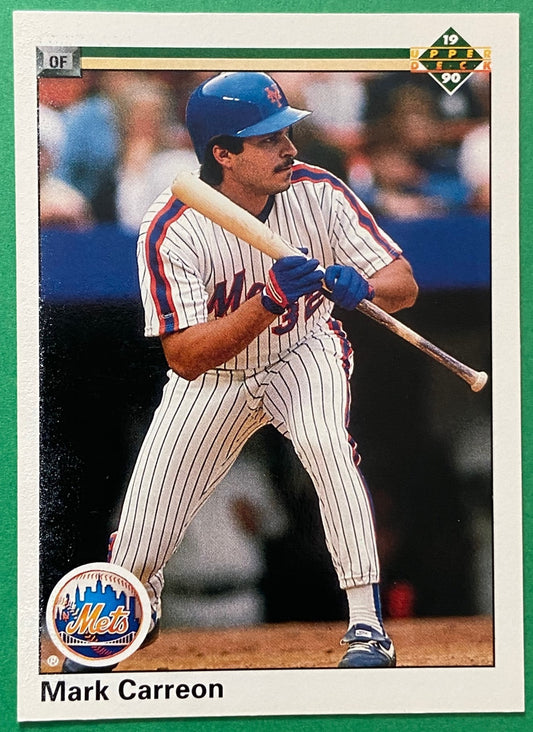 Mark Carreon 1990 MLB #135B New York Mets by Upper Deck