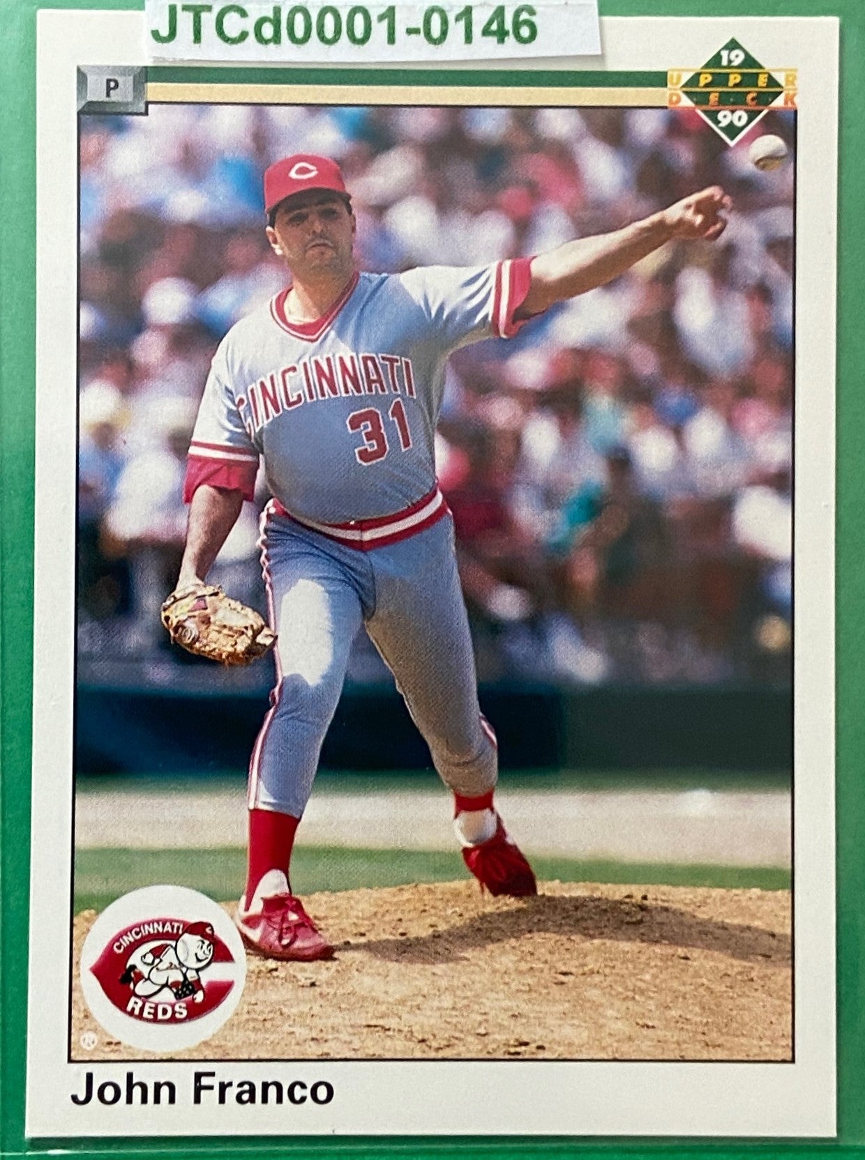 John Franco 1990 MLB #139B Cincinnati Reds by Upper Deck