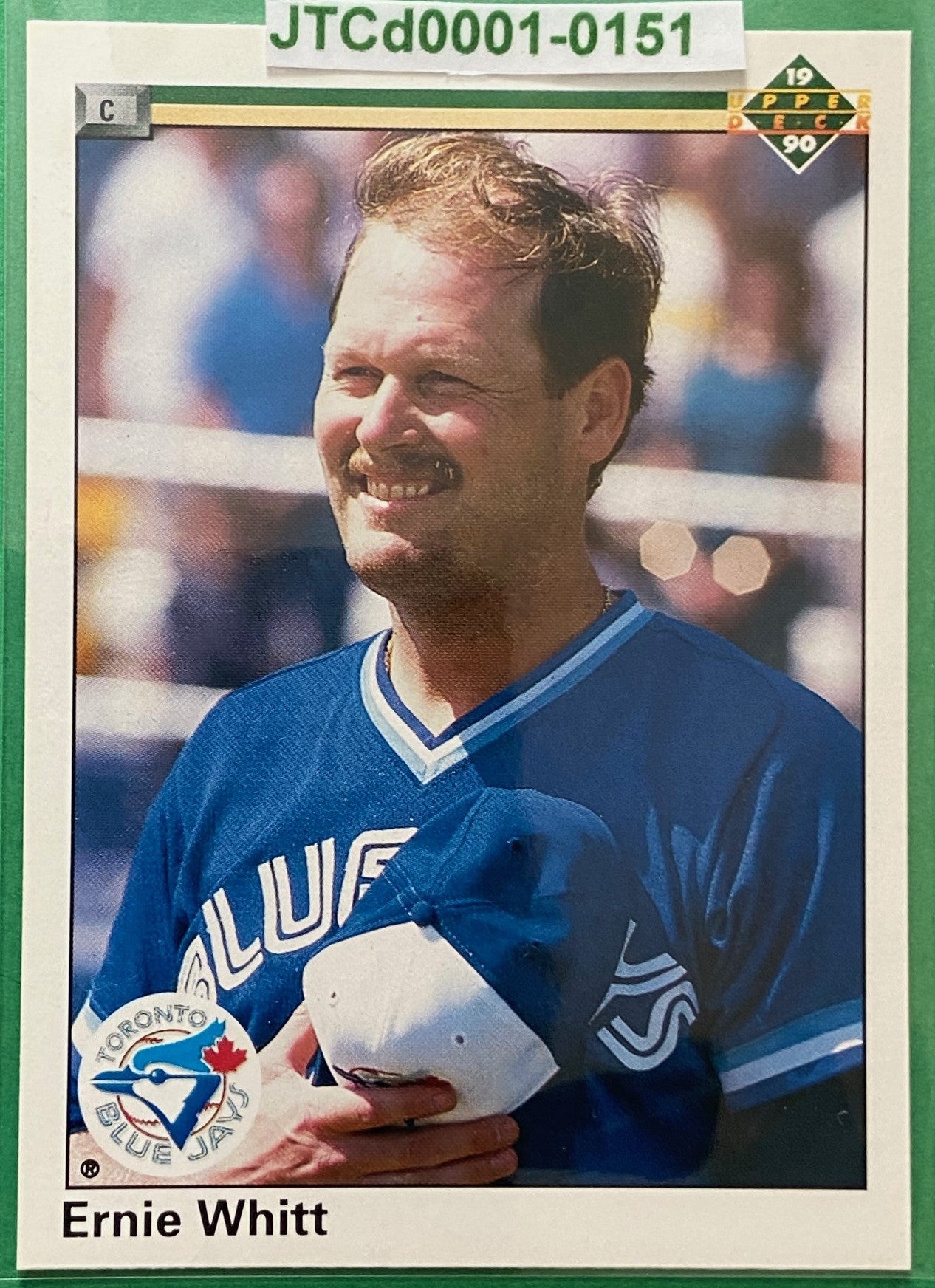 Ernie Whitt 1990 MLB #148B Toronto Blue Jays by Upper Deck