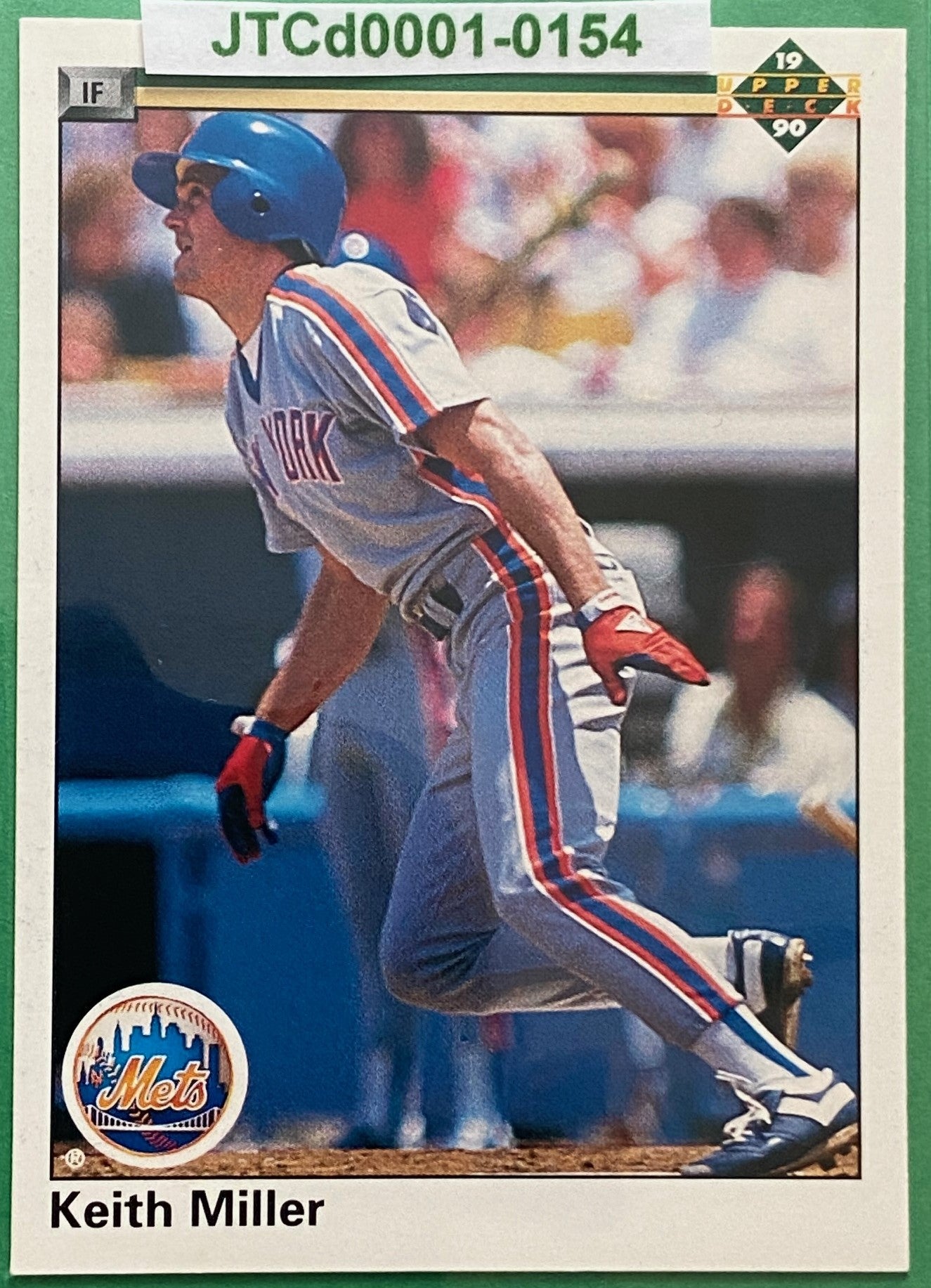 Keith Miller 1990 MLB #190B New York Mets by Upper Deck