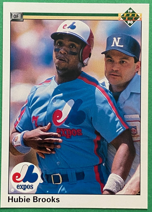 Hubie Brooks 1990 MLB #197B Montreal Expos by Upper Deck