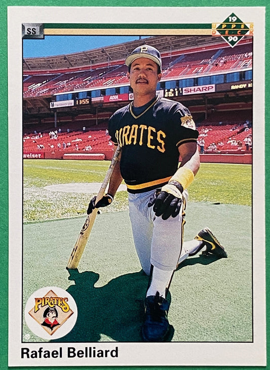 Rafael Belliard 1990 MLB #208 Pittsburgh Pirates by Upper Deck