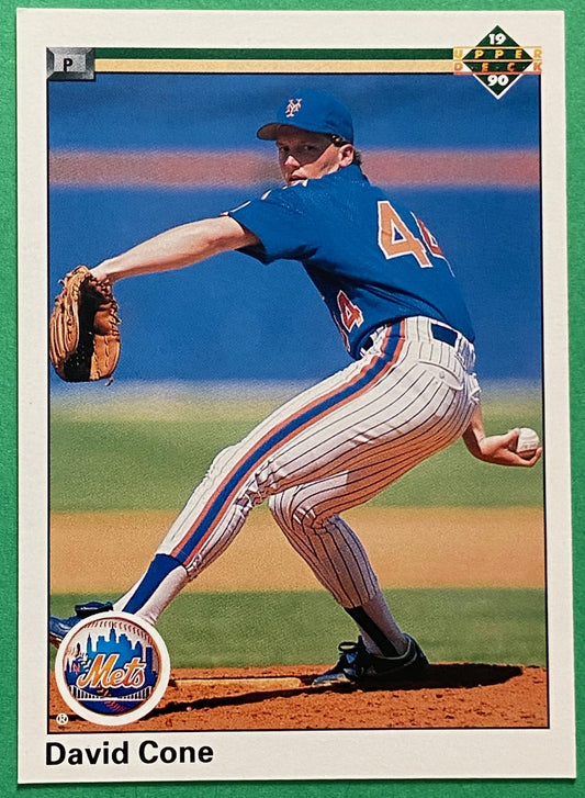 David Cone 1990 MLB #224 New York Mets by Upper Deck