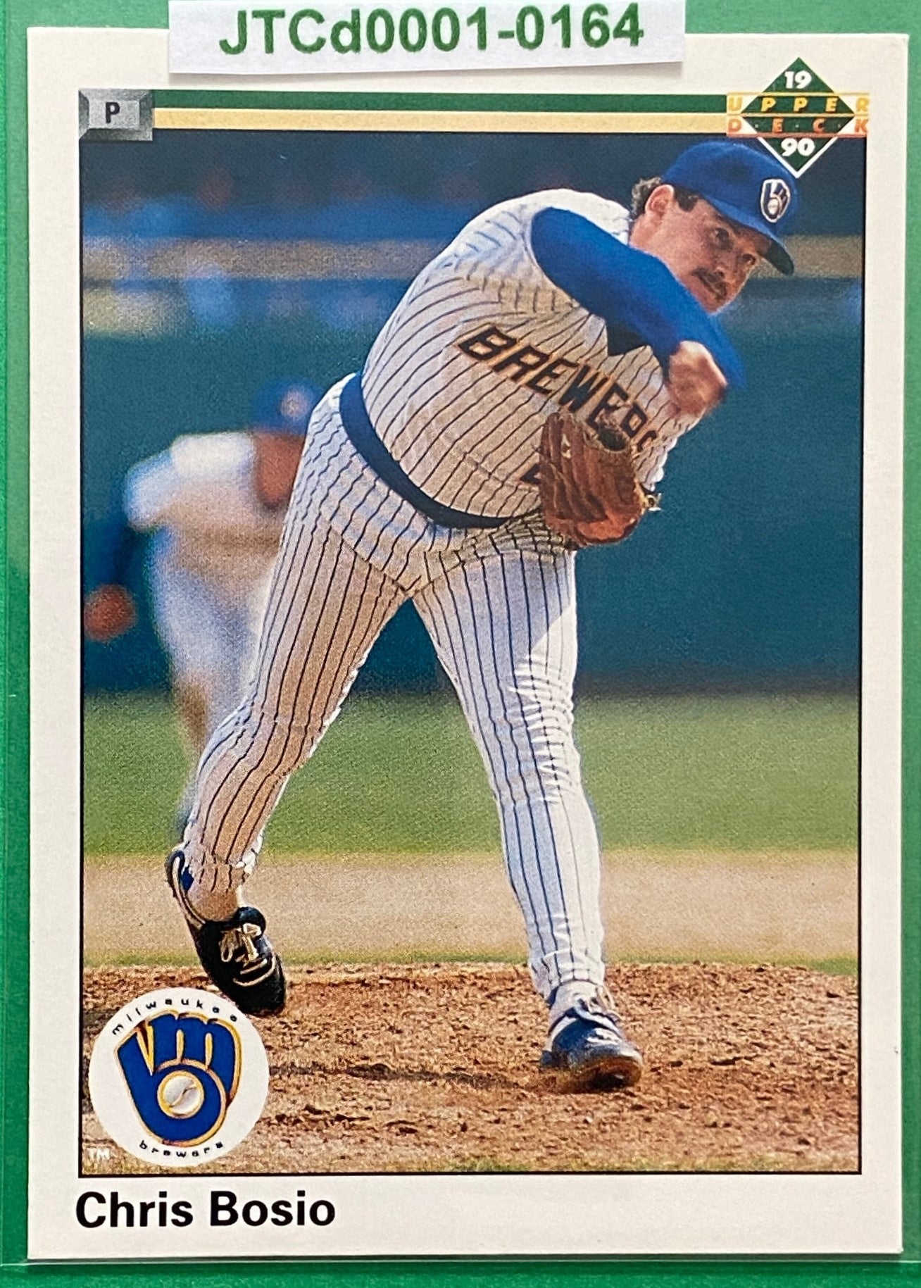 Chris Bosio 1990 MLB #293 Milwaukee Brewers by Upper Deck