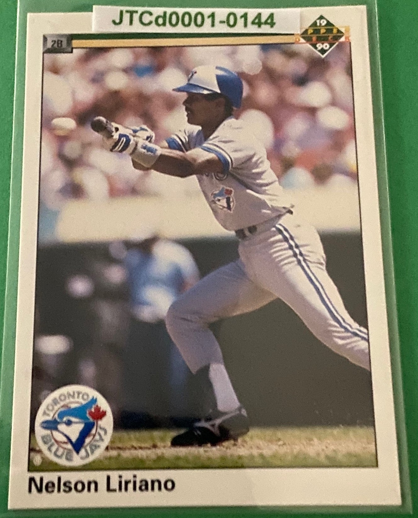 Nelson Liriano 1990 MLB #134B Toronto Blue Jays by Upper Deck