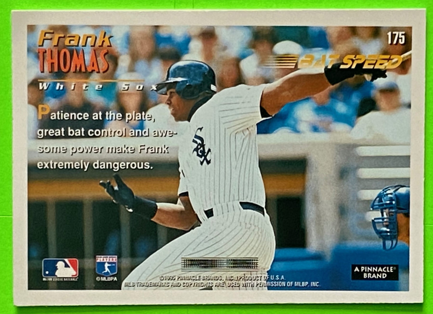 Frank Thomas 1995 MLB Score #175 Chicago White Sox by Pinnacle Brands, Inc.