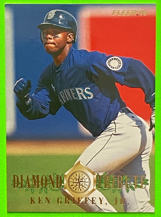 Ken Griffey Jr 1995 Diamond Tribute MLB #6 of 10 Seattle Mariners by Fleer Corp.