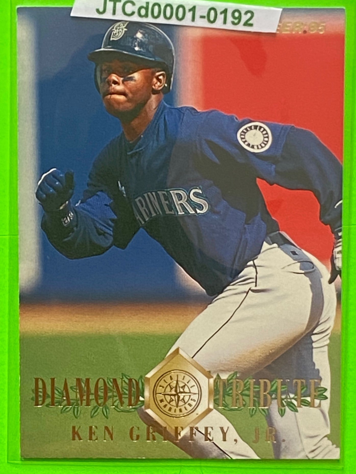 Ken Griffey Jr 1995 Diamond Tribute MLB #6 of 10 Seattle Mariners by Fleer Corp.