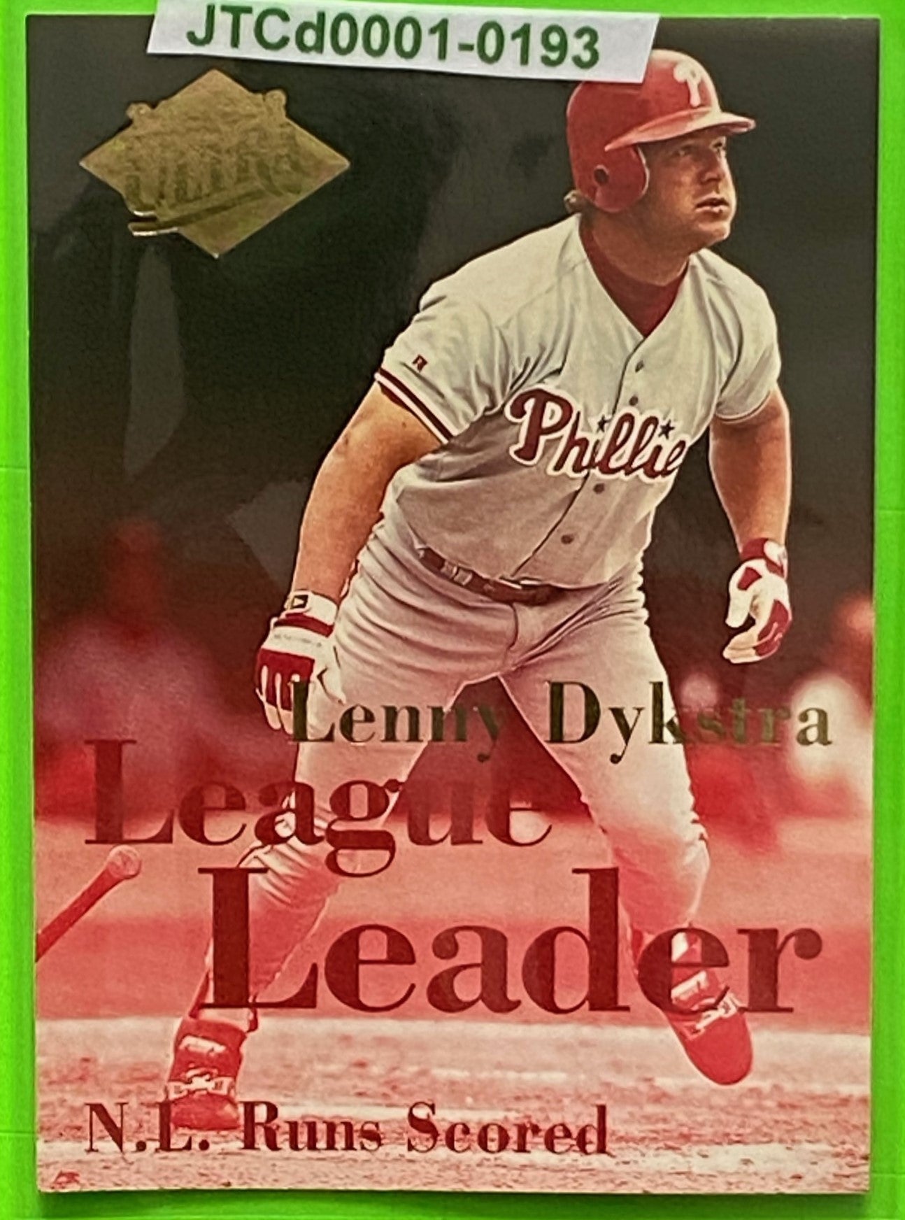 Lenny Dykstra 1994 Ultra League Leader MLB #7 of 10 Philadelphia Phillies by Fleer Corp.