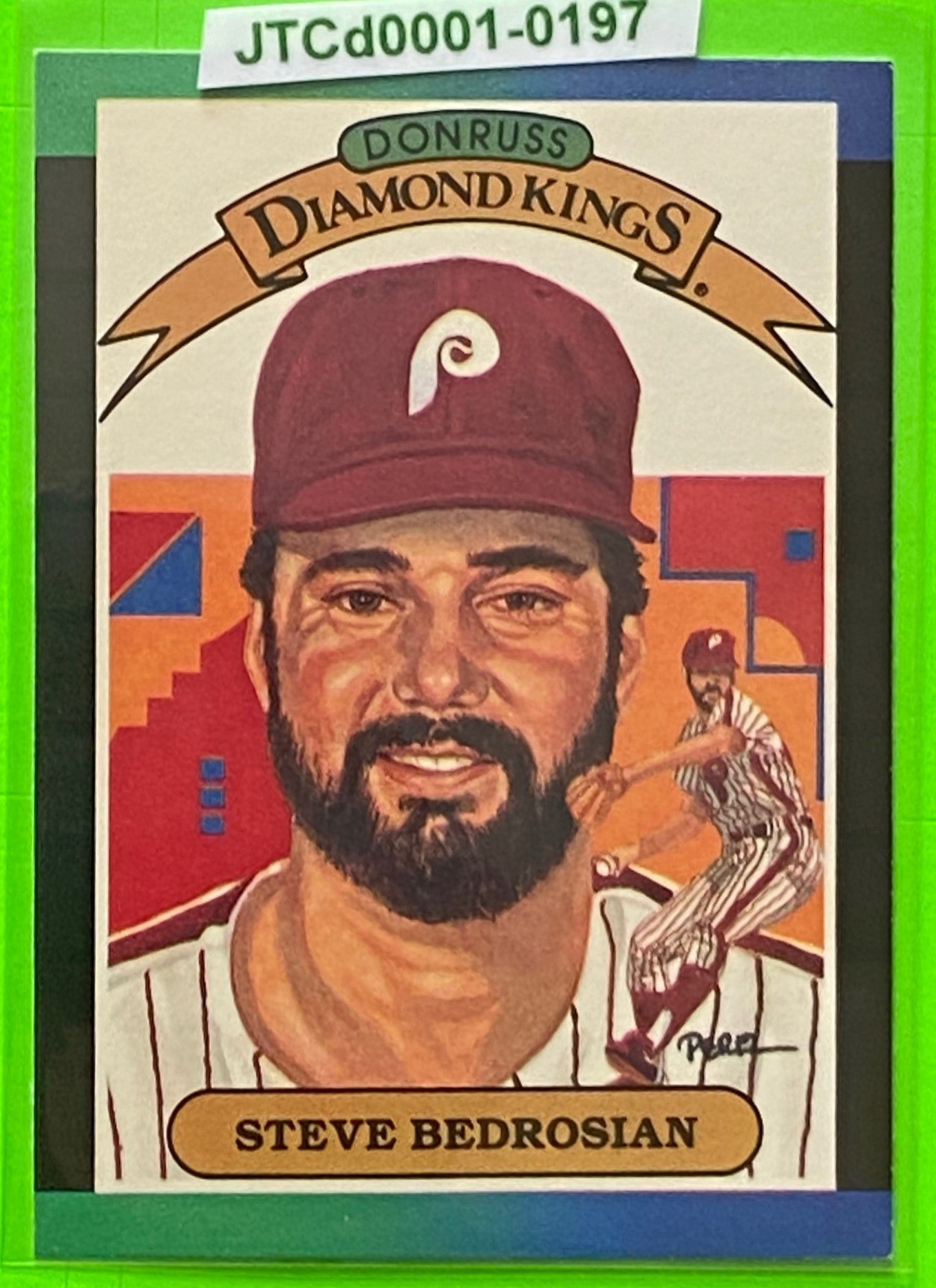 Steve Bedrosian 1989 Diamond Kings MLB #24 Philadelphia Phillies by Leaf, Inc.