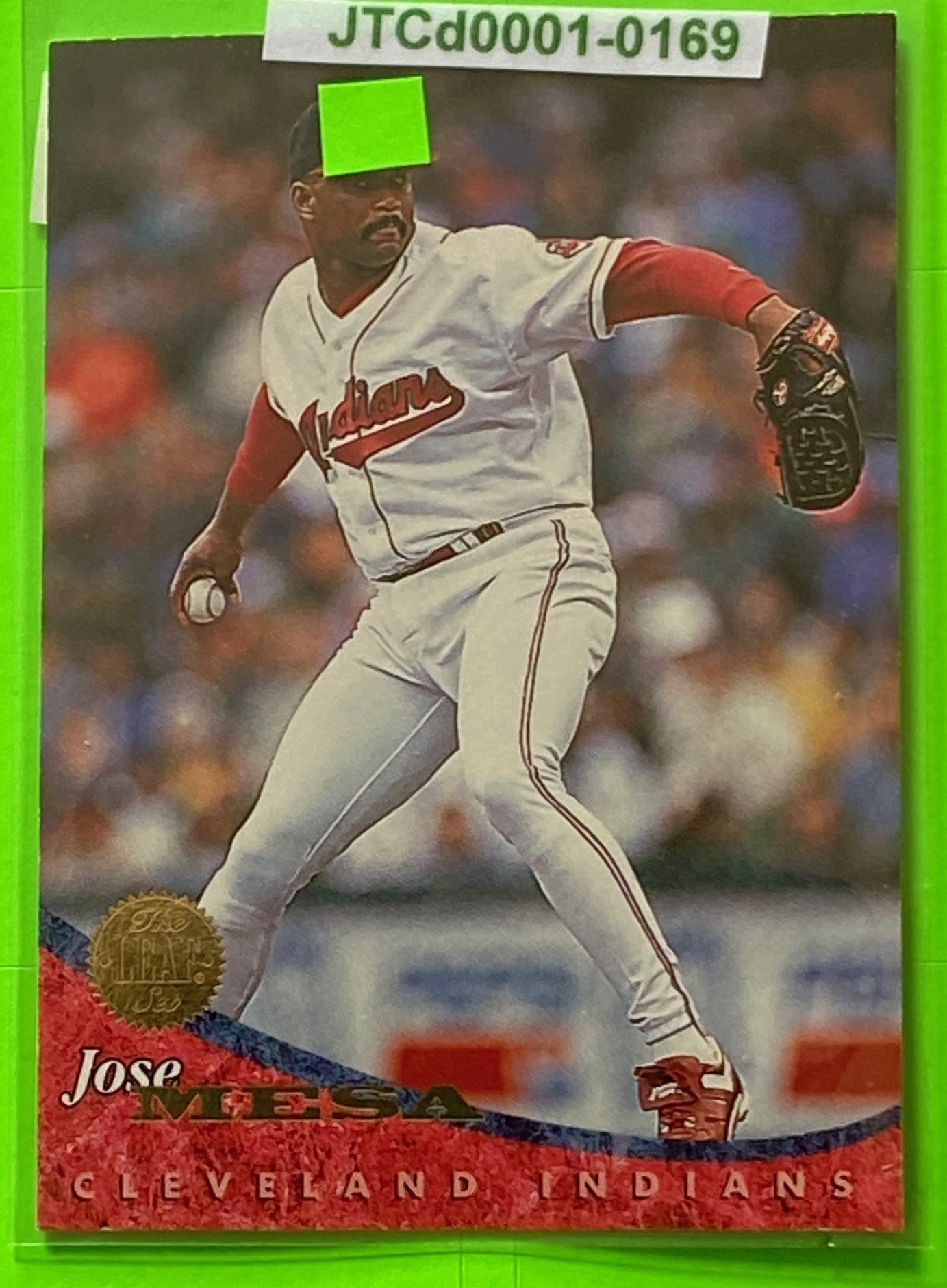 Jose Mesa 1994 MLB The Leaf Set #438 Cleveland Indians by Donruss, Inc.