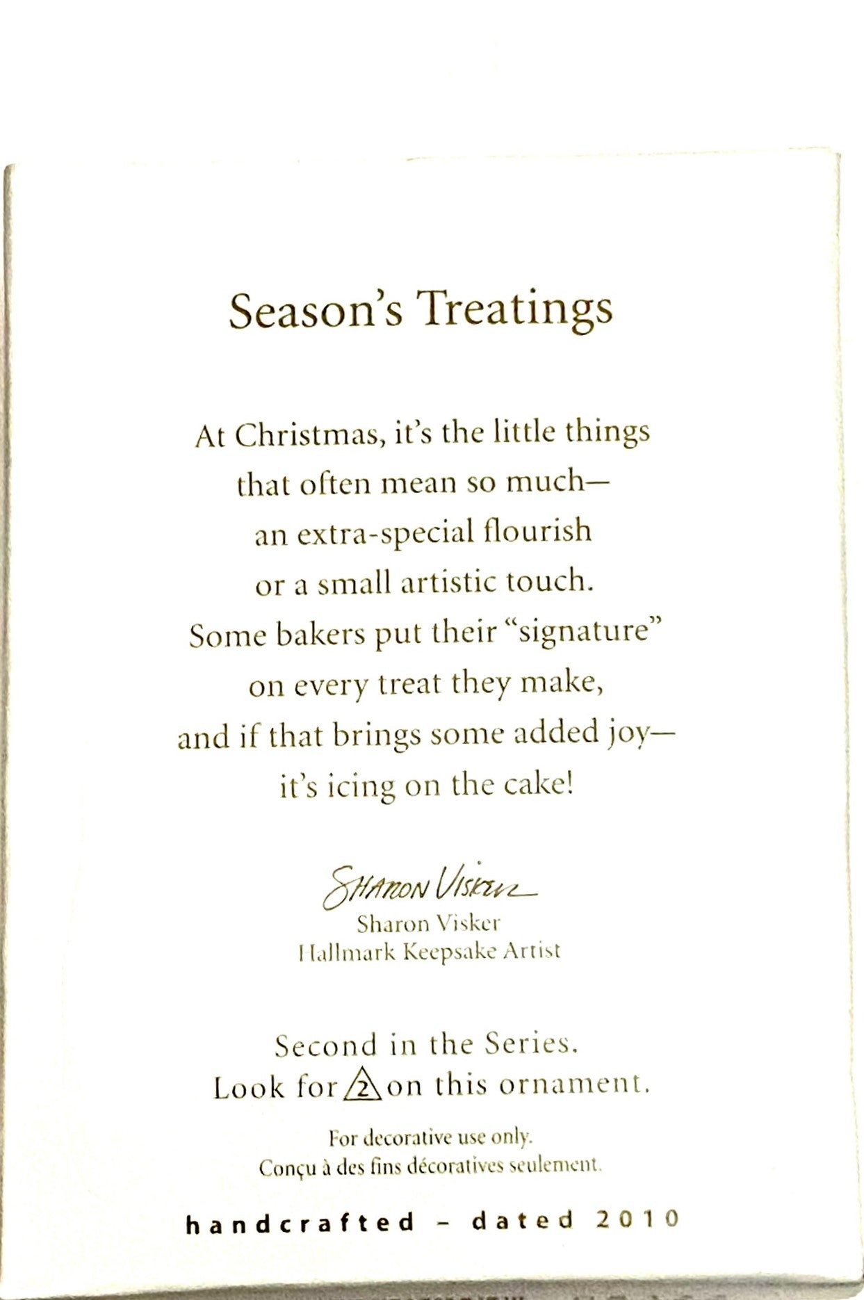 2010 "Season's Treatings" Keepsake Ornament by Hallmark