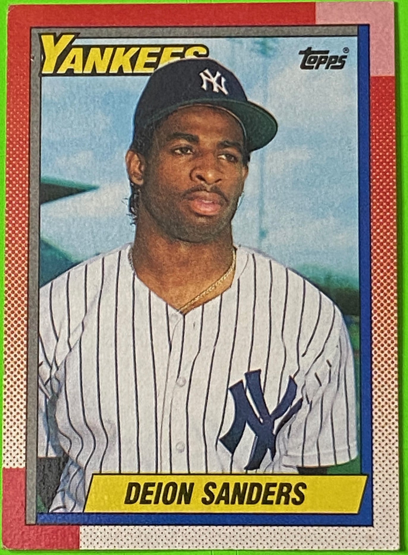 Deion Sanders #61 1990 MLB New York Yankees by Topps Co., Inc.